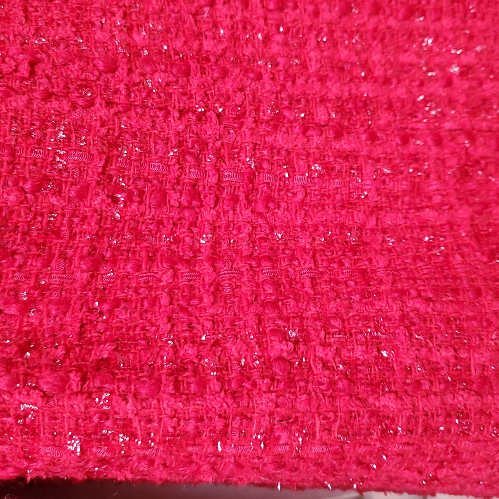 Vertigo Paris Red Tweed Fringe Dress Coat Size XL - Picture 9 of 11